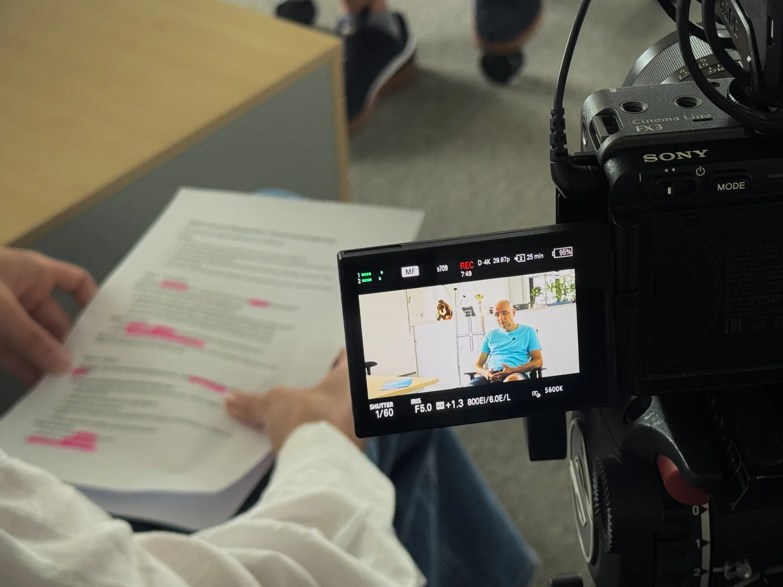 Team von Heimat und doubleSlash bei der Arbeit an der kommenden Video-Case-Study